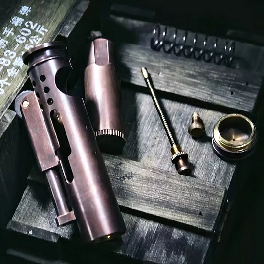 Handmade brass lighters from real bullet casings