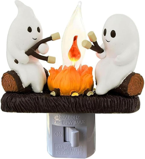 Ghost Campfire Flame Halloween Nightlight