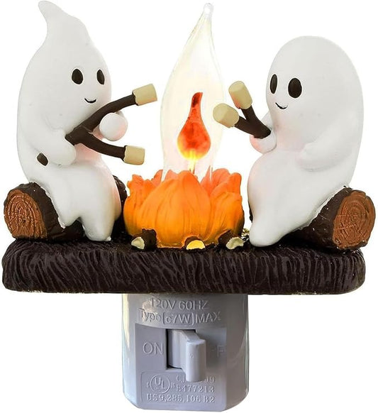 Ghost Campfire Flame Halloween Nightlight