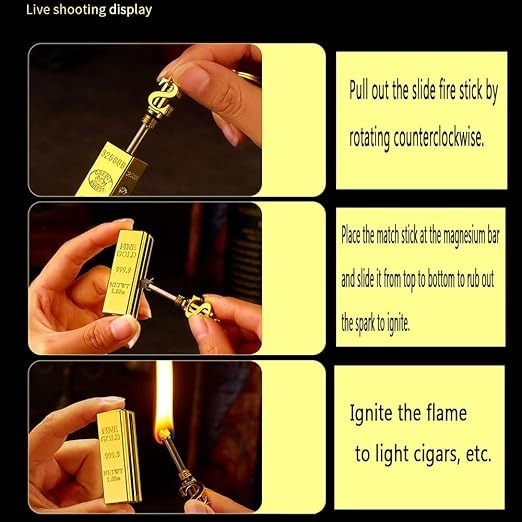 Gold bar lighter