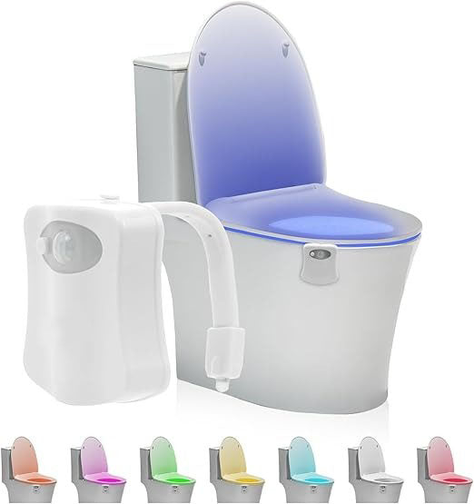 8 Color Changing Sensor LED Washroom Night Light
