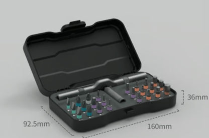 24 in 1 DlY Screwdriver Set Magnetic Compact and Portable Ratchet Screwdriver