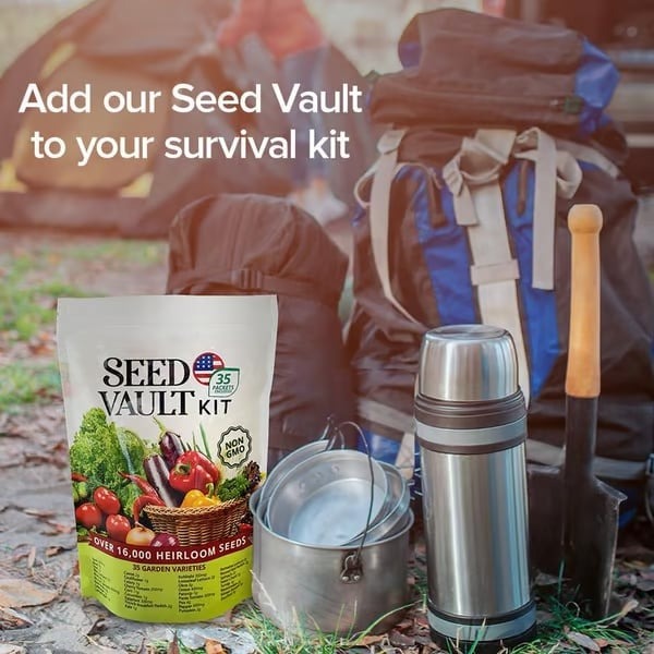 🌱 Suitable for Americas Soil and Climate🌱Vegetable Seed Vault Kit | 35 Varieties🔥