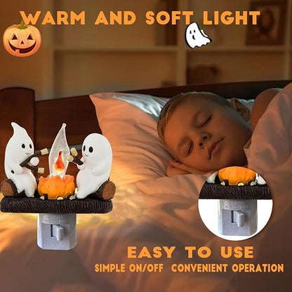 Ghost Campfire Flame Halloween Nightlight