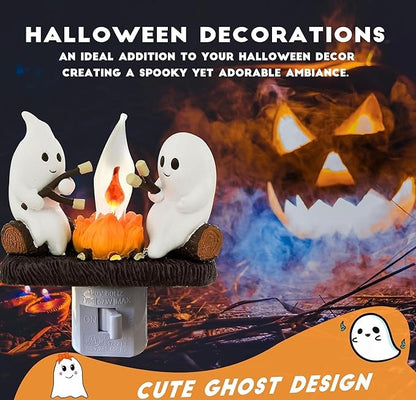Ghost Campfire Flame Halloween Nightlight