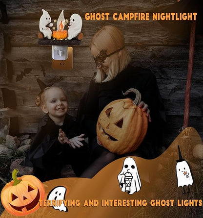 Ghost Campfire Flame Halloween Nightlight