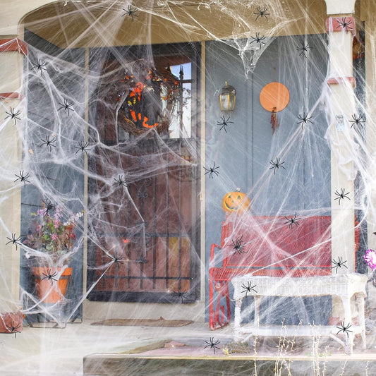 Halloween Spider Webs Decorations -2pcs