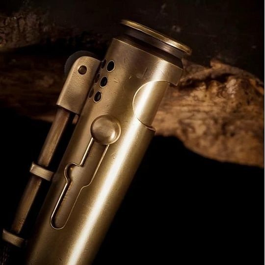 Handmade brass lighters from real bullet casings