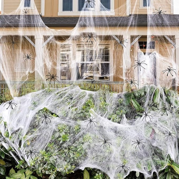 Halloween Spider Webs Decorations -2pcs