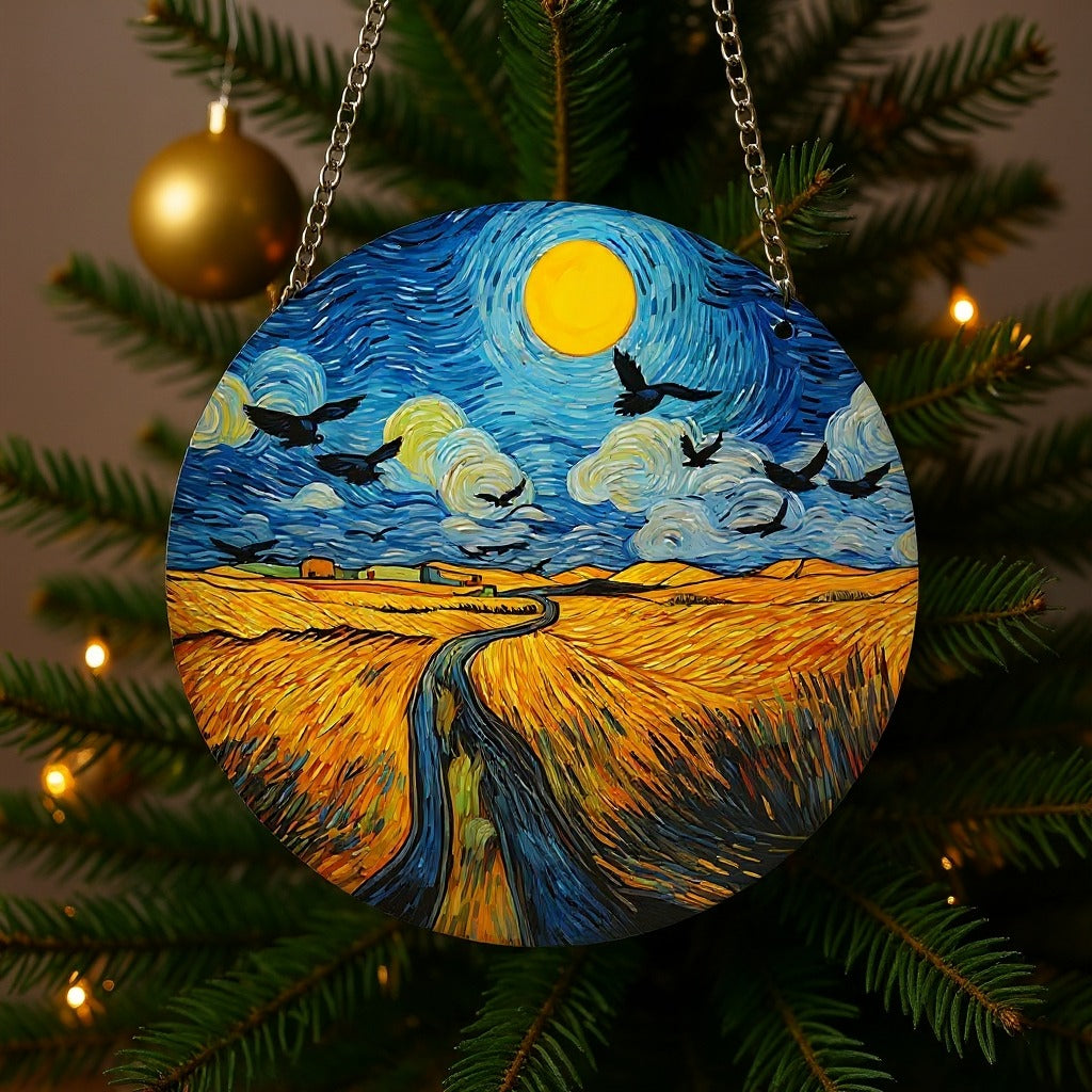 Christmas Wheat field Ornament, Van Gogh Ornament