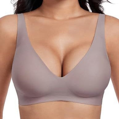 Seamless Deep V Push-Up Wireless Bra