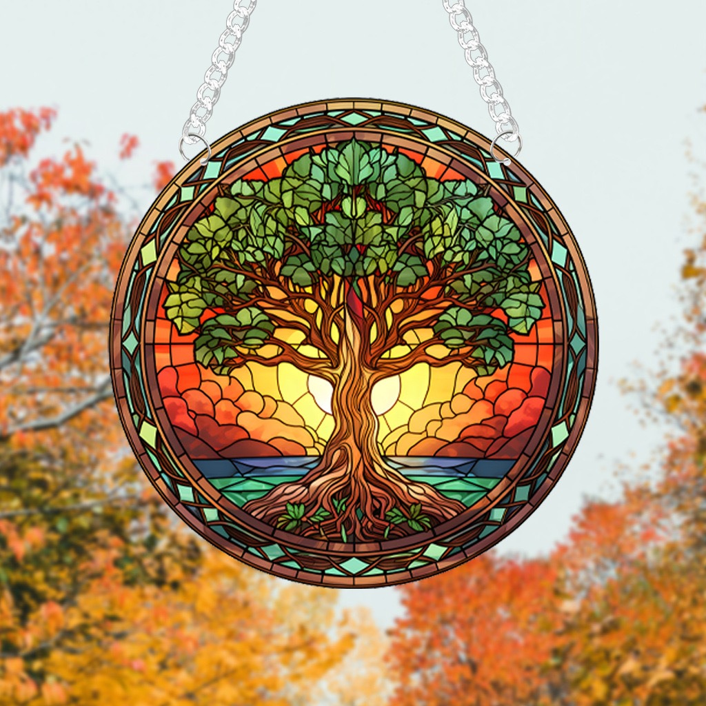 Vibrant Tree Of Life Suncatcher