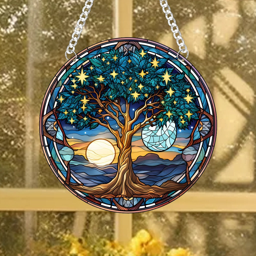 Vibrant Tree Of Life Suncatcher