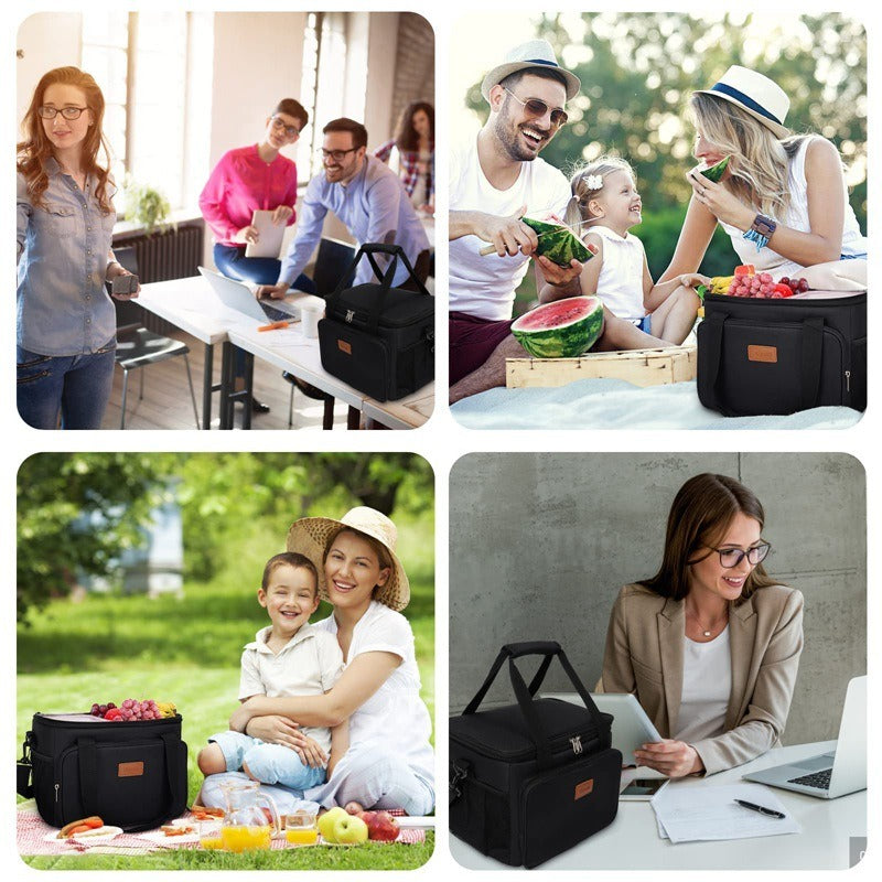 Large Lunch Bag Insulated Lunch Box Soft Cooler Cooling Tote