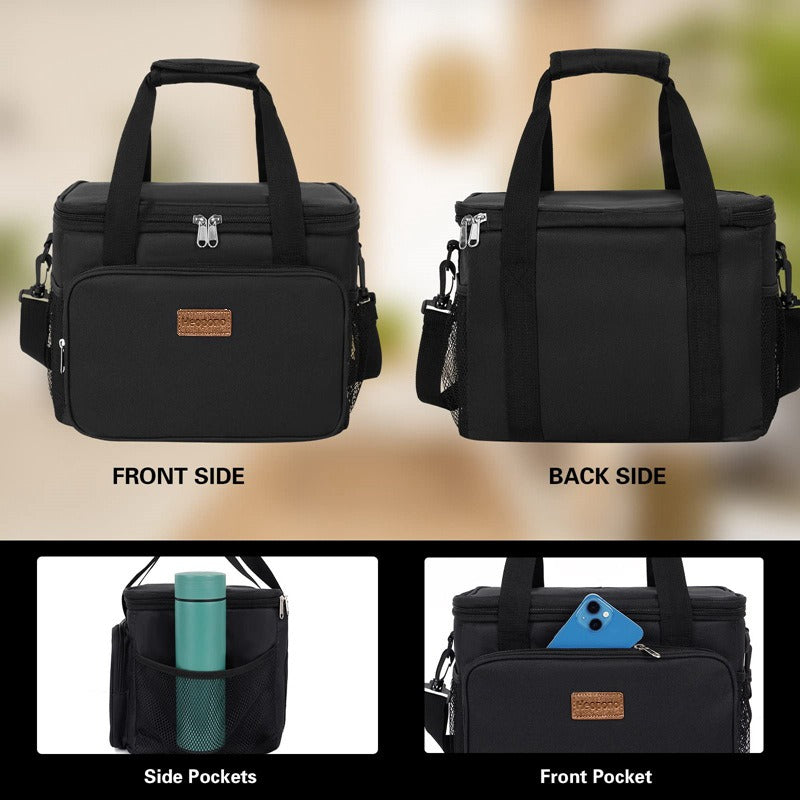 Large Lunch Bag Insulated Lunch Box Soft Cooler Cooling Tote