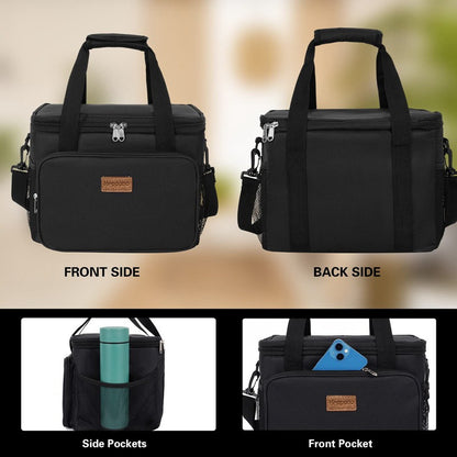 Large Lunch Bag Insulated Lunch Box Soft Cooler Cooling Tote