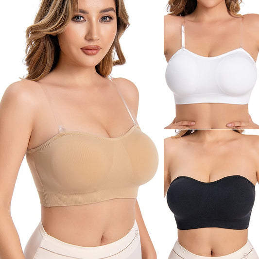Non-Slip Seamless Wireless Strapless Bra