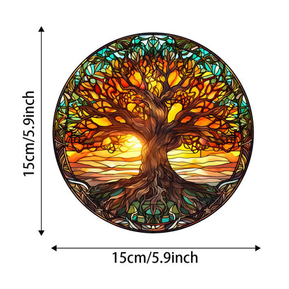 Vibrant Tree Of Life Suncatcher