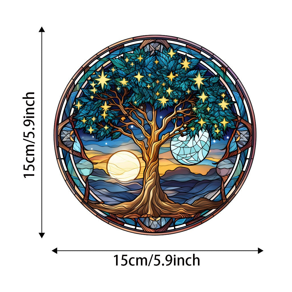 Vibrant Tree Of Life Suncatcher