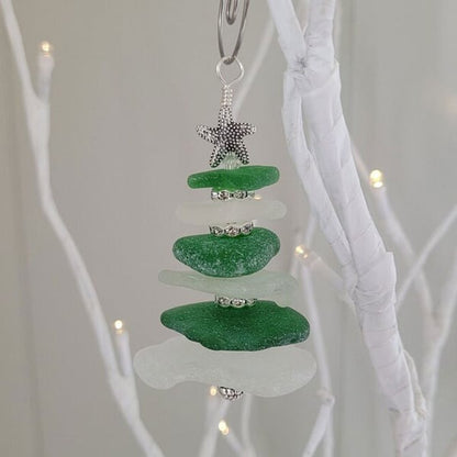 Sea Glass Tree Ornament