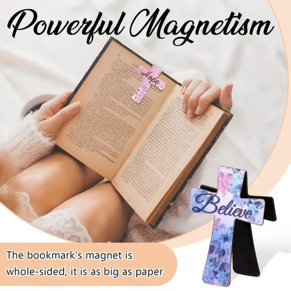 16 Pcs Magnetic Cross Bookmarks Gifts for Bible Study