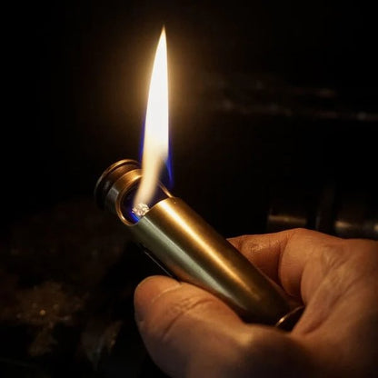 Handmade brass lighters from real bullet casings