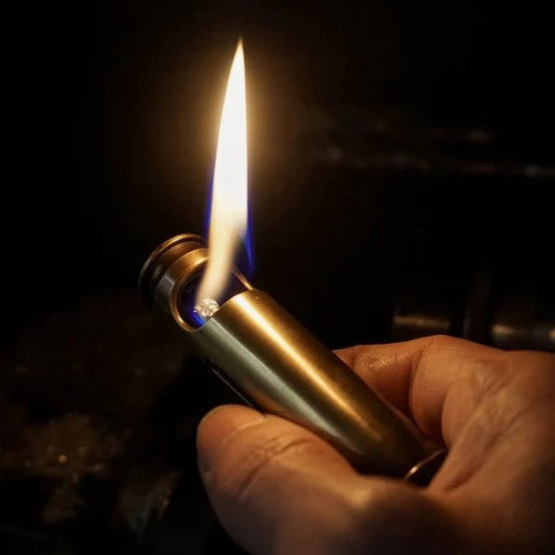 Handmade brass lighters from real bullet casings