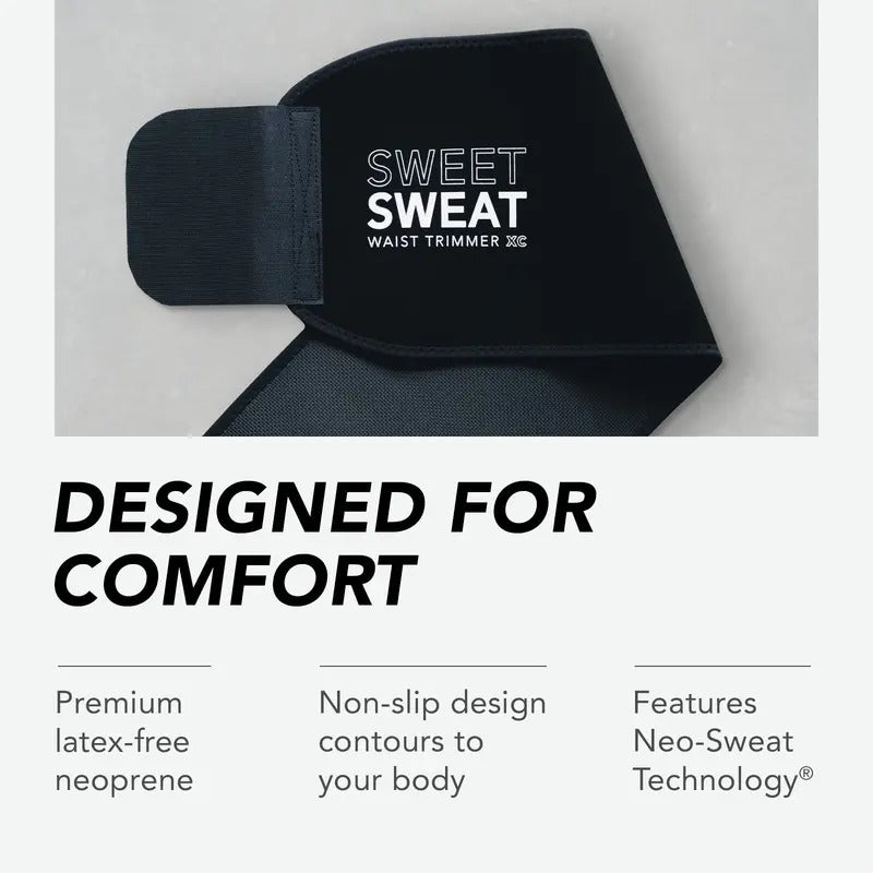 Sweat Band Waist Trainer Belt for High Intensity Training and Gym Workouts
