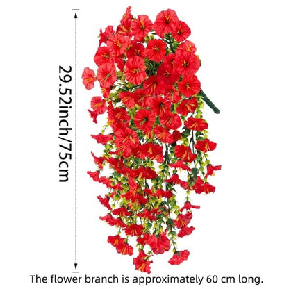 UV Resistant Hanging Morning Glory for Fall Decor