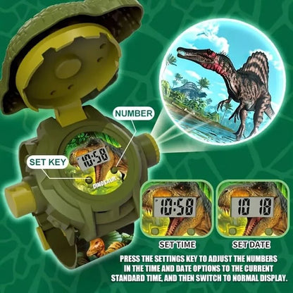 Dinosaur Projector Watch for Kids - 24 Dino Images Interactive