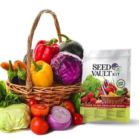🌱 Suitable for Americas Soil and Climate🌱Vegetable Seed Vault Kit | 35 Varieties🔥
