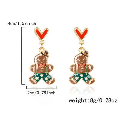 14K Gold-Plated 2025 Christmas Earrings