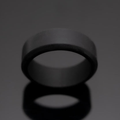 8mm Black Silicone Wedding Band | Unisex Rubber Activity Ring-5pcs