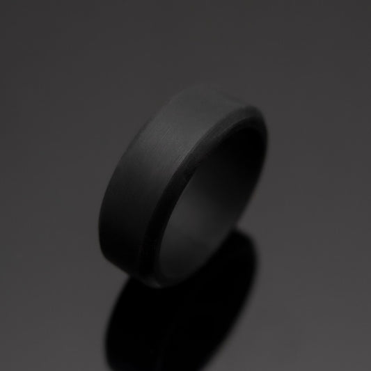 8mm Black Silicone Wedding Band | Unisex Rubber Activity Ring-5pcs