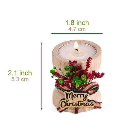 Merry Christmas Candle Holder-3pcs