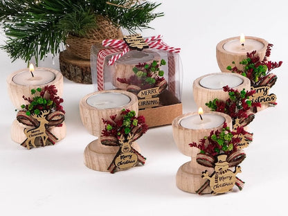 Merry Christmas Candle Holder-3pcs
