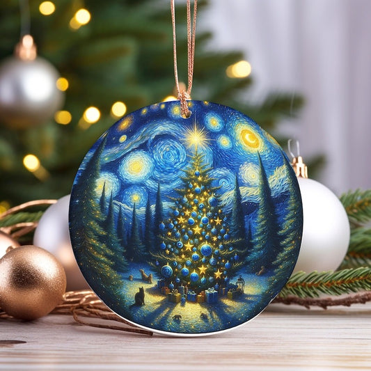 Christmas Starry Night Ornament, Van Gogh Ornament