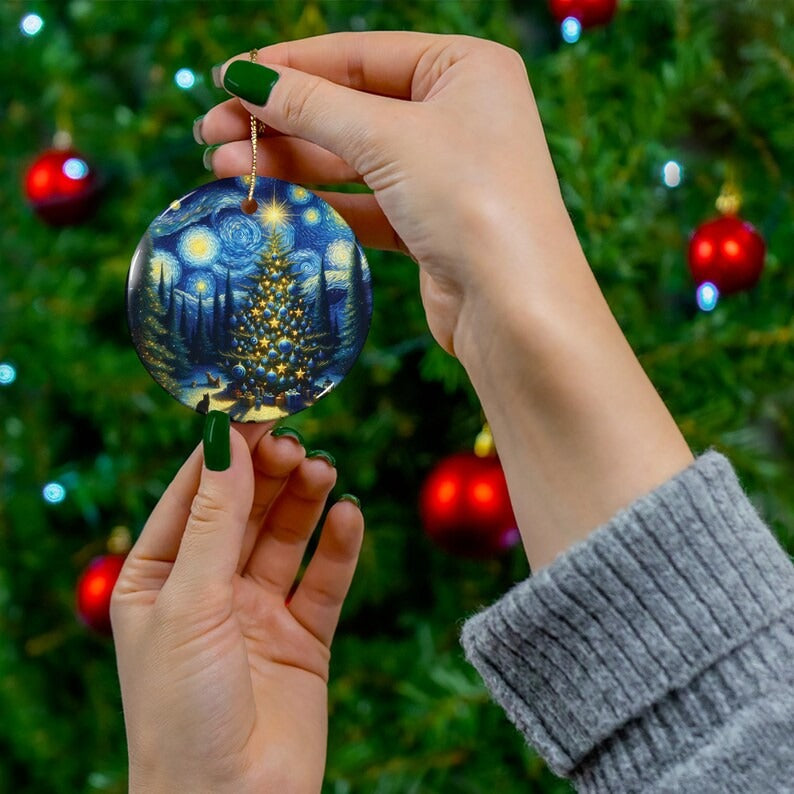 Christmas Starry Night Ornament, Van Gogh Ornament