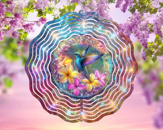3D Mandala Wind Spinner Hummingbird ,Christmas Decoration