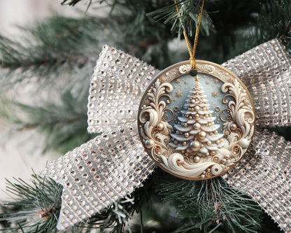 Christmas Tree Ornament 2025, Elegant Holiday Keepsake