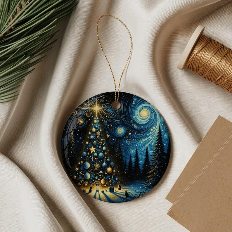 Christmas Ornament,Starry night Ornament