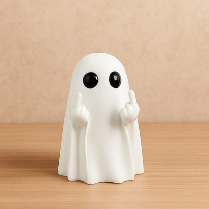 Funny Ghost Figurine – Halloween Middle Finger Ghost Statue-2pcs